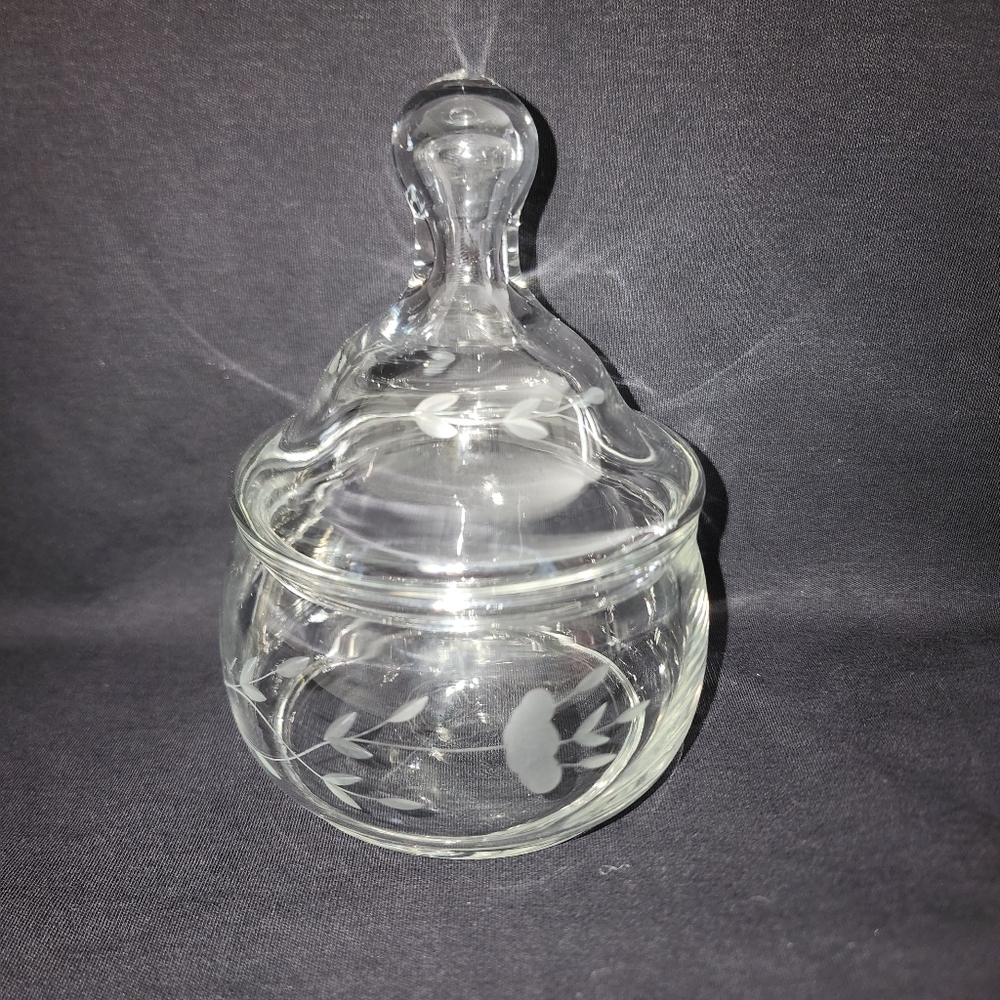 Princess House Clear Heritage Candy Dish